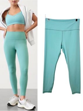 Athleta Elation Ultra High Rise Juniper Blue 7/8 Powervita Women’s Leggings Sz M
